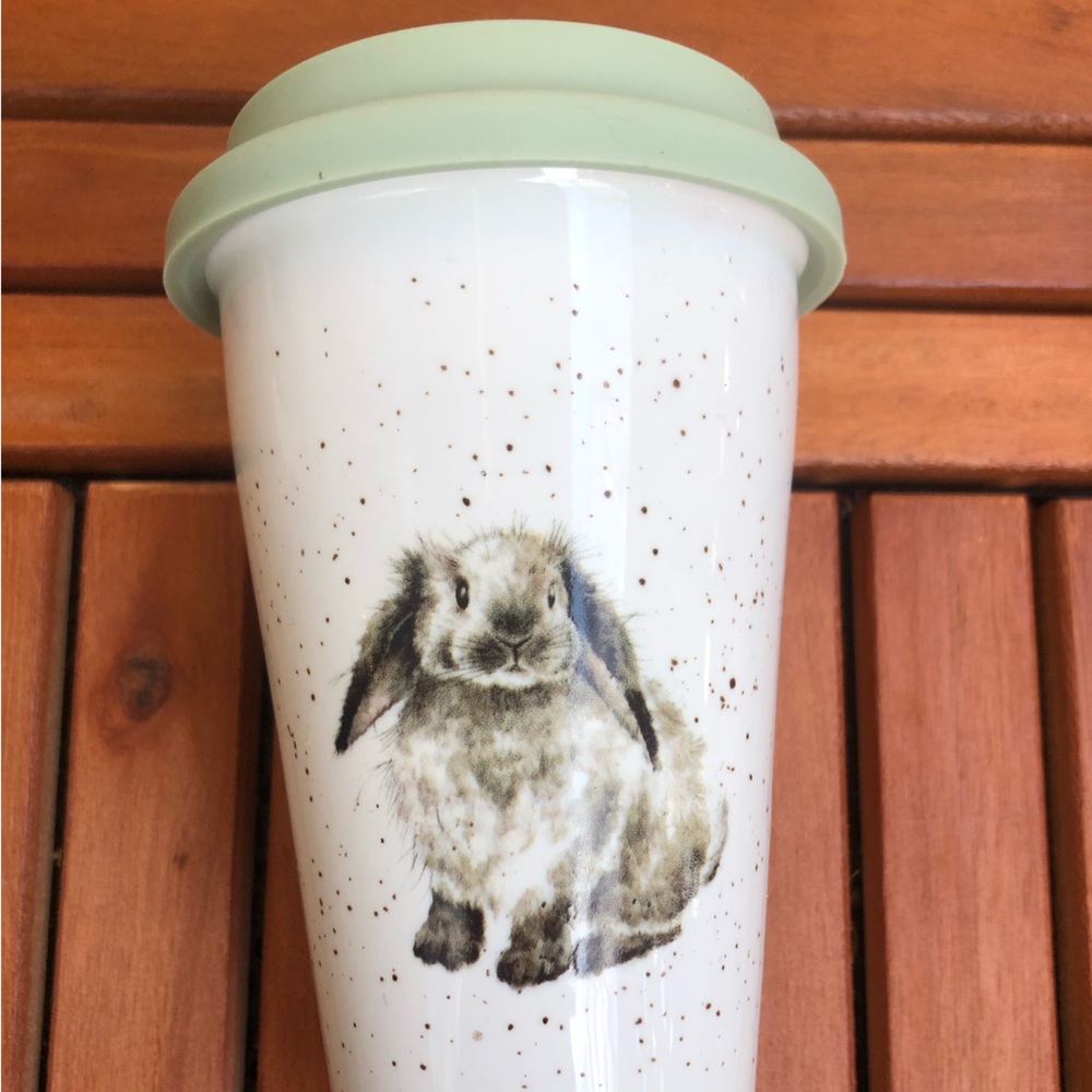“Rosie” Rabbit Ceramic Travel Mug